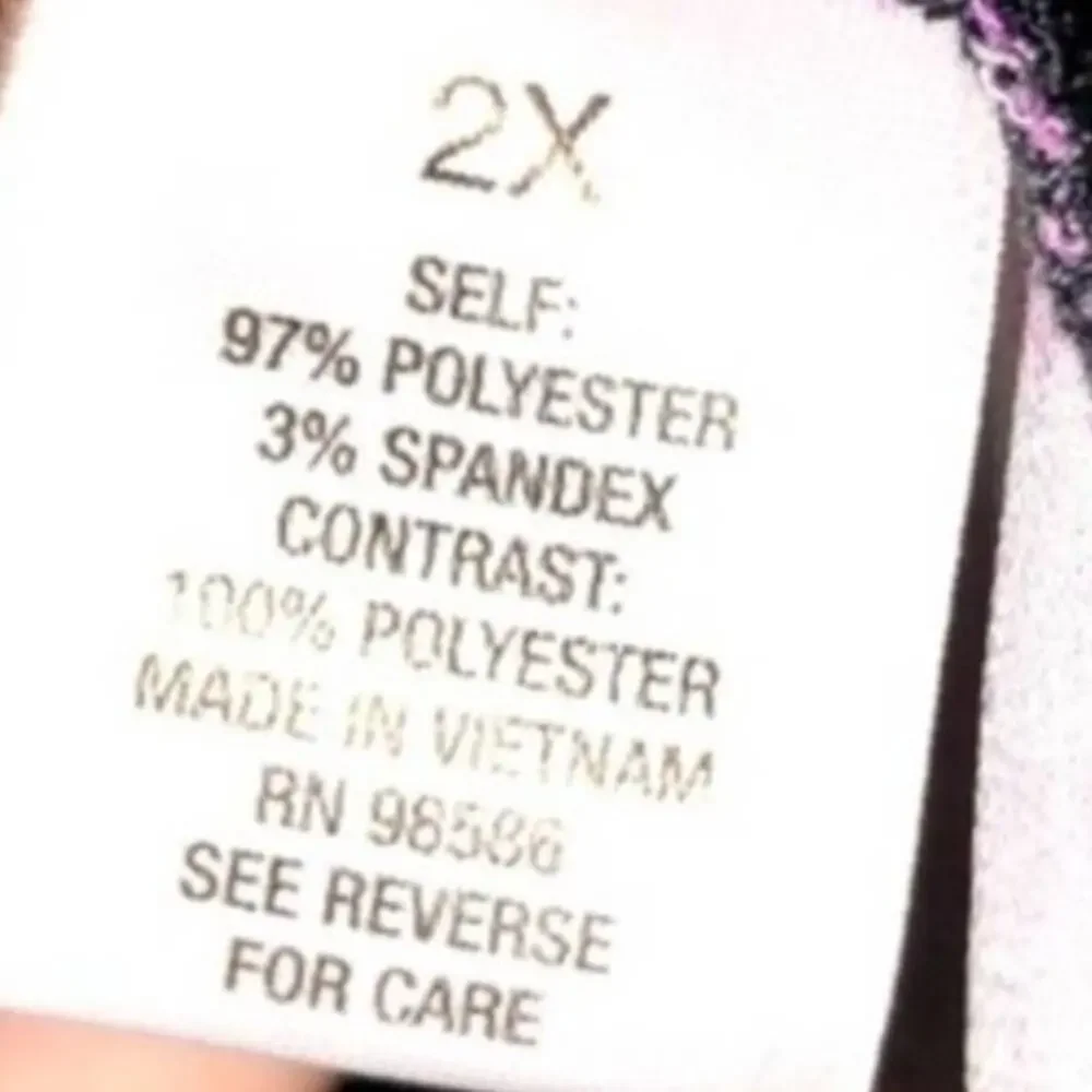 Roz & Ali Purple Floral Back Panel Sweater Top Size 2X